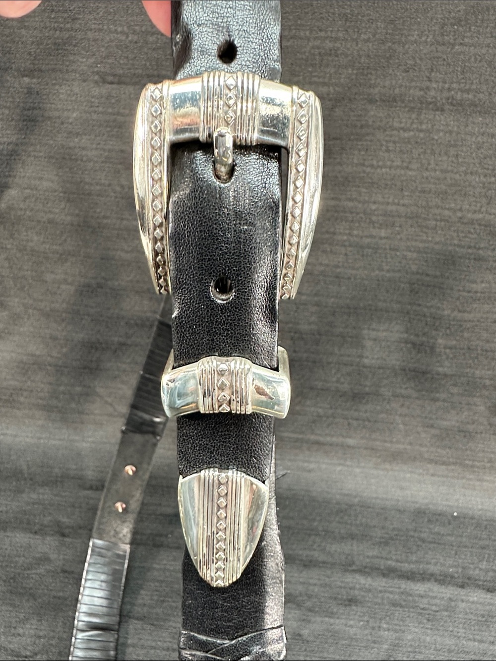 Lot 2 Brighton Men’s Leather Belts Sz 42 - Picture 12 of 12